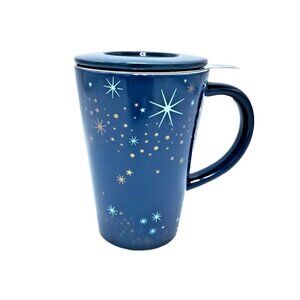 Davids Tea Perfect Mug Lid Infuser Starry Sky Color Changing Retired READ 12 oz